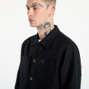 Fred Perry Brushed Twill Overshirt - Black - M