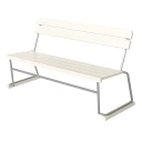 Grythyttan Stålmöbler Sofa 3 Hvit Lakkert eik / Varmgalvanisert