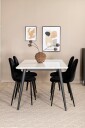 Venture Home   Spisegruppe Jimmy med 4 Polar spisestoler   Hvit