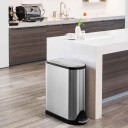 Simplehuman Outlet: Avfallsbøtte Butterfly Børstet Stål 40 45l 40L 20+20l