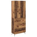  Høyskap Veggmontert Gamle tre 69,5 x 34 x 180 cm Konstruert tre