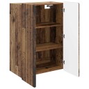 vidaXL Vegghengt skap Gammelt tre 66 x 34,5 x 92 cm Konstruert tre