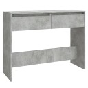 vidaXL Konsollbord betonggrå 100x35x76,5 cm sponplate