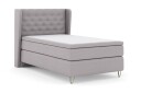 Select No 6 Komplett Sengepakke 120x200 Medium Lateks/Memory   Lysegrå/V formede Metallben
