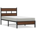  Sengeramme uten madrass brun eik 107x200 cm konstruert tre 8721158378934