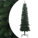 vidaXL Artificial Slim Christmas Tree 150 cm PE og PVC Grønn