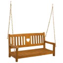  Hengekøye Benk Naturlig 110 x 56 x 58 cm Solid akasietre