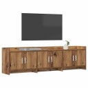  TV skap 168 x 33 x 47 cm Gammelt tre Konstruert tre