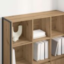  Bokskap 2 pcs Kunstnerisk Eik 99,5 x 30 x 108,5 cm