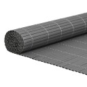 vidaXL Hagegjerde dobbeltsidig grå 1,8x3 m PVC