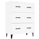 vidaXL Skjenk hvit 69,5x34x90 cm konstruert tre