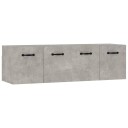 vidaXL Veggskap 2 stk betonggrå 80x35x36,5 cm konstruert tre