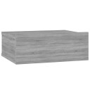 vidaXL Flytende nattbord grå sonoma 40x30x15 cm konstruert tre