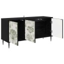 vidaXL TV skap GOTHA 102 x 33 x 51 cm Svart eik Konstruert tre