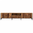  TV-benk med skuff gammelt tre 200x25x44 cm konstruert tre 8721158446831
