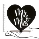 Kaketopp Silhuett i Metall "Mr&Mrs" 