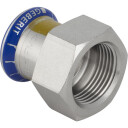5 stk 15 mm x 1/2" overgang RFG pipe/pipe Mapress