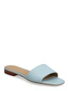 Lauren Ralph Lauren Everley Nappa Leather Slide Sandal   Blue   36