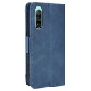 Sony Xperia 10 V Lommebok-deksel med Kortholder Blĺ