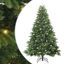  Kunstig juletre med 300 LED med stativ grønn 240 cm PE og PVC