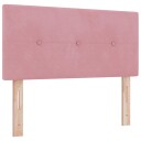  LED Hodegjerde Knapptuftet Rosa 80 cm Fløyel
