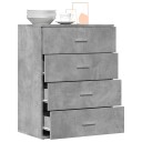  Skjenk betonggrå 60x39x80 cm konstruert tre