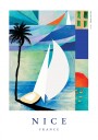 Summer Sailboat Beach Plakat / 30x40