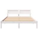  Sengestamme Hvit 140 x 200 cm Massiv furu tre