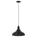  Høydejusterbar E27 Glans Svart Ø 31cm Metall
