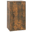 vidaXL Skjenk røkt eik 40x33x70 cm konstruert tre