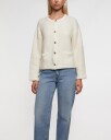 Malina Carly Wool Blend Cardigan   Cream   M