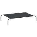 Vidaxl Forhøyet Hundeseng Svart 110X65X20 cm Oxfordstoff Og Stål