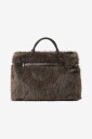 Gina Tricot - Skulderveske Belted Faux Fur Bag - Brun