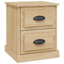 vidaXL Nattbord sonoma eik 39x39x47,5 cm konstruert tre