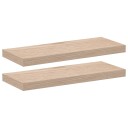  Flytende hyller 2 stk 60x23,5x4 cm konstruert tre 8721158393005