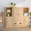 vidaXL Highboards 3 stk sonoma eik konstruert tre