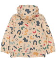 Mikk line Regnjakke   PU   Resirkulert   AOP   Retro   Mikk line   5 år (110)   Regnjakke   Beige