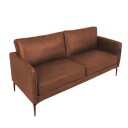 Sofa HOME4YOU Sofia 2 seter Brun   brun