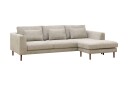 Florenz 3 seters Høyrevendt L formet Sjeselongsofa i Chenille   Grå / Beige