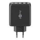 Goobay USB-Lader 2xUSB QC, 2xUSB-C PD 68W - Svart