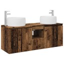 vidaXL Baderomsskapsett 3 stk. Gammelt tre 49,5 x 44,5 x 66 cm
