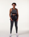 LEVITY Swift Tech Rib Tights Black/White - S