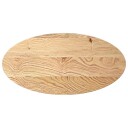  Bordplate 100x50x2 cm oval heltre eik