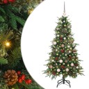  Kunstig sammensatt juletre med 150 LED grønn 150 cm PE og PVC