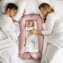 Vinter & Bloom Babynest Nordic Leaf Misty Rose