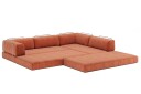 CozyPad L formet sovesofa med armlener B 6002545
