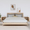 vidaXL Nattbord 2 stk 40x34x45 cm heltre furu