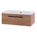 Linn Bad Ingrid D45 Servantskap med 1 Skuff Eik / 80cm