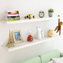 Vegghylle 50 cm - hvit