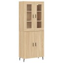  Highboard sonoma eik 69,5x34x180 cm konstruert tre